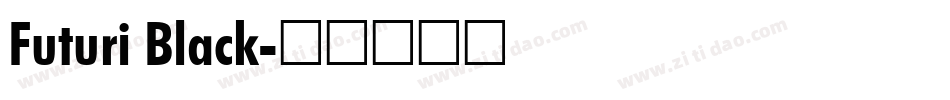 Futuri Black字体转换